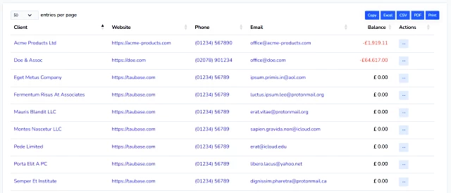 Taubase CRM